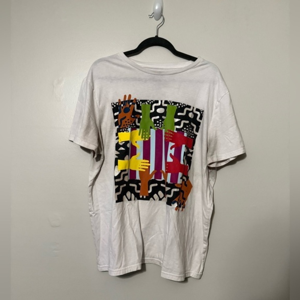 Target Unisex White Short Sleeve Tees with Graphic Designs